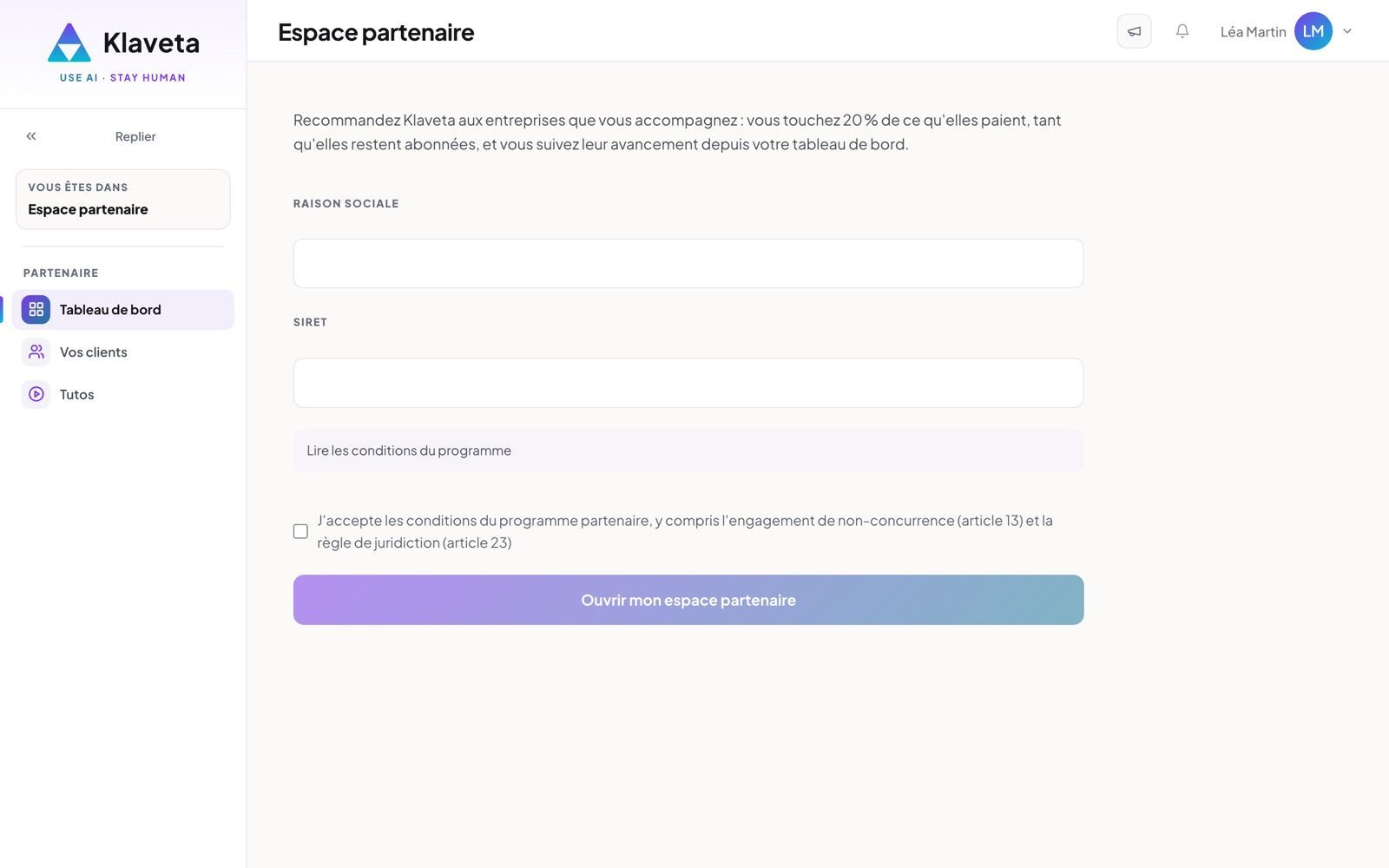 Déjà inscrit sur Klaveta
