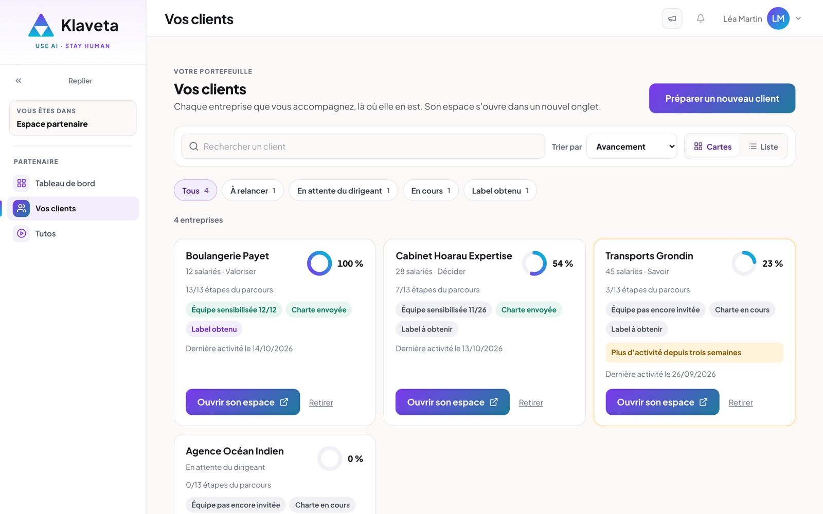 Vos clients