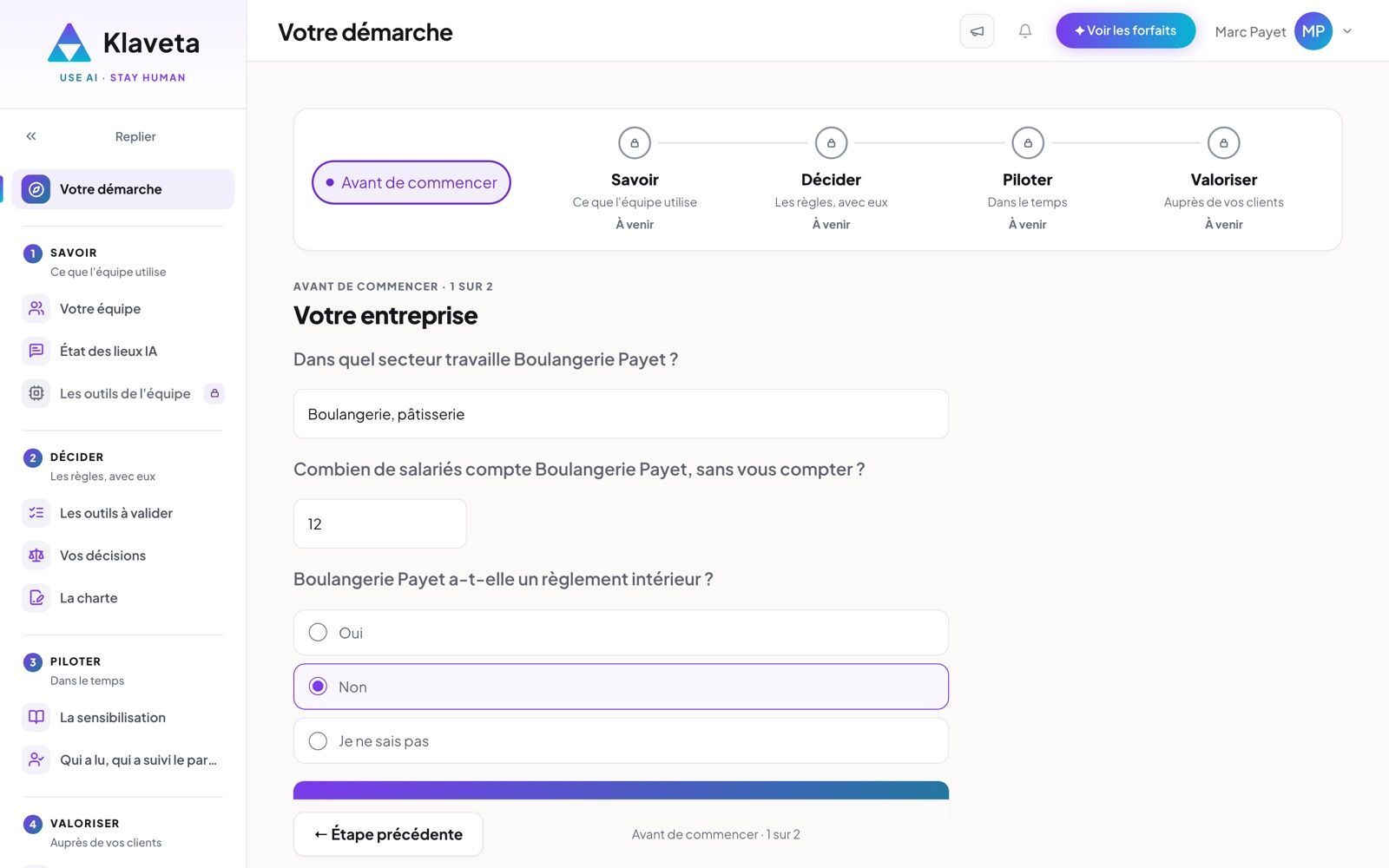 Décrire votre entreprise