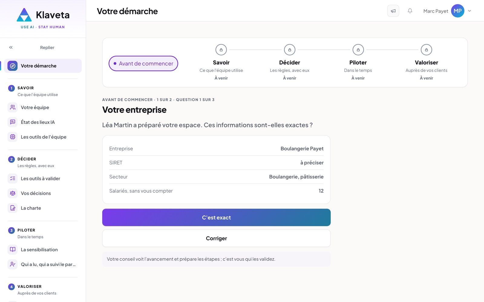 Le dirigeant confirme